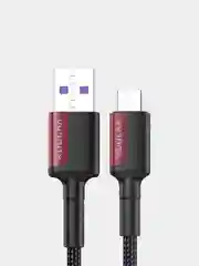 Красный кабель быстрой зарядки Type-C=USB 5A QC3.0, huawei honor, кабель для передачи данных