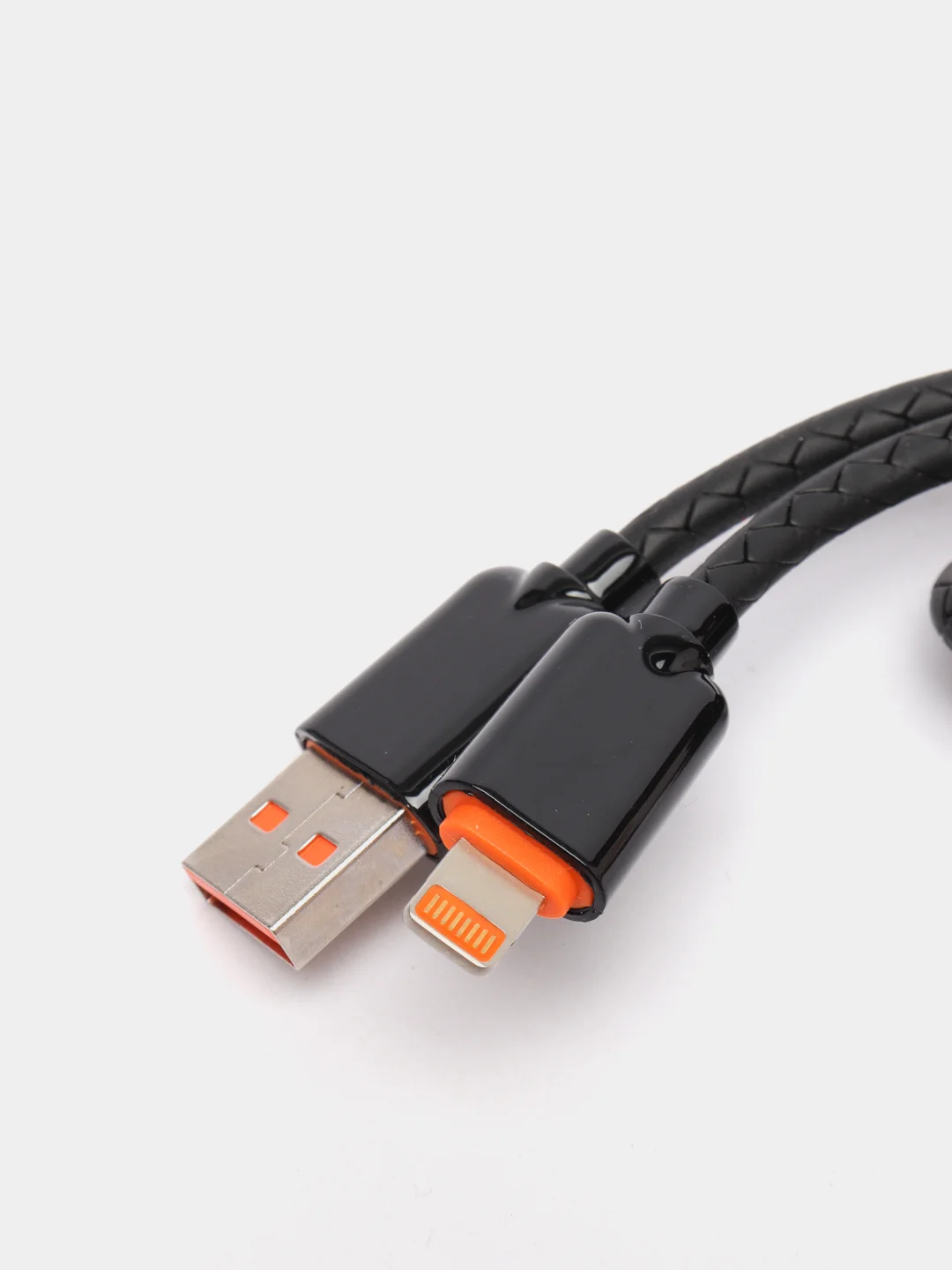USB кабель с выходом Lightning для зарядки и передачи данных / Мягкий кабель