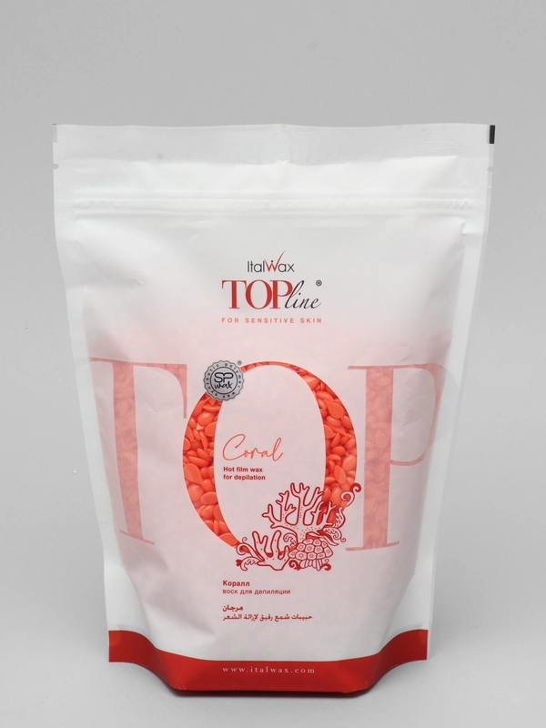 Воск пленочный  ITALWAX Top Line КОРАЛЛ для депиляции,  гранулированный