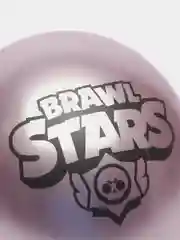 Серебряный воздушные шары Бравл Старс 5 штук Хром Brawl stars