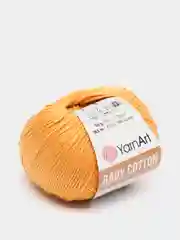 Горчичный пряжа YarnArt Baby Cotton, хлопок, акрил, 50 г, 165 м