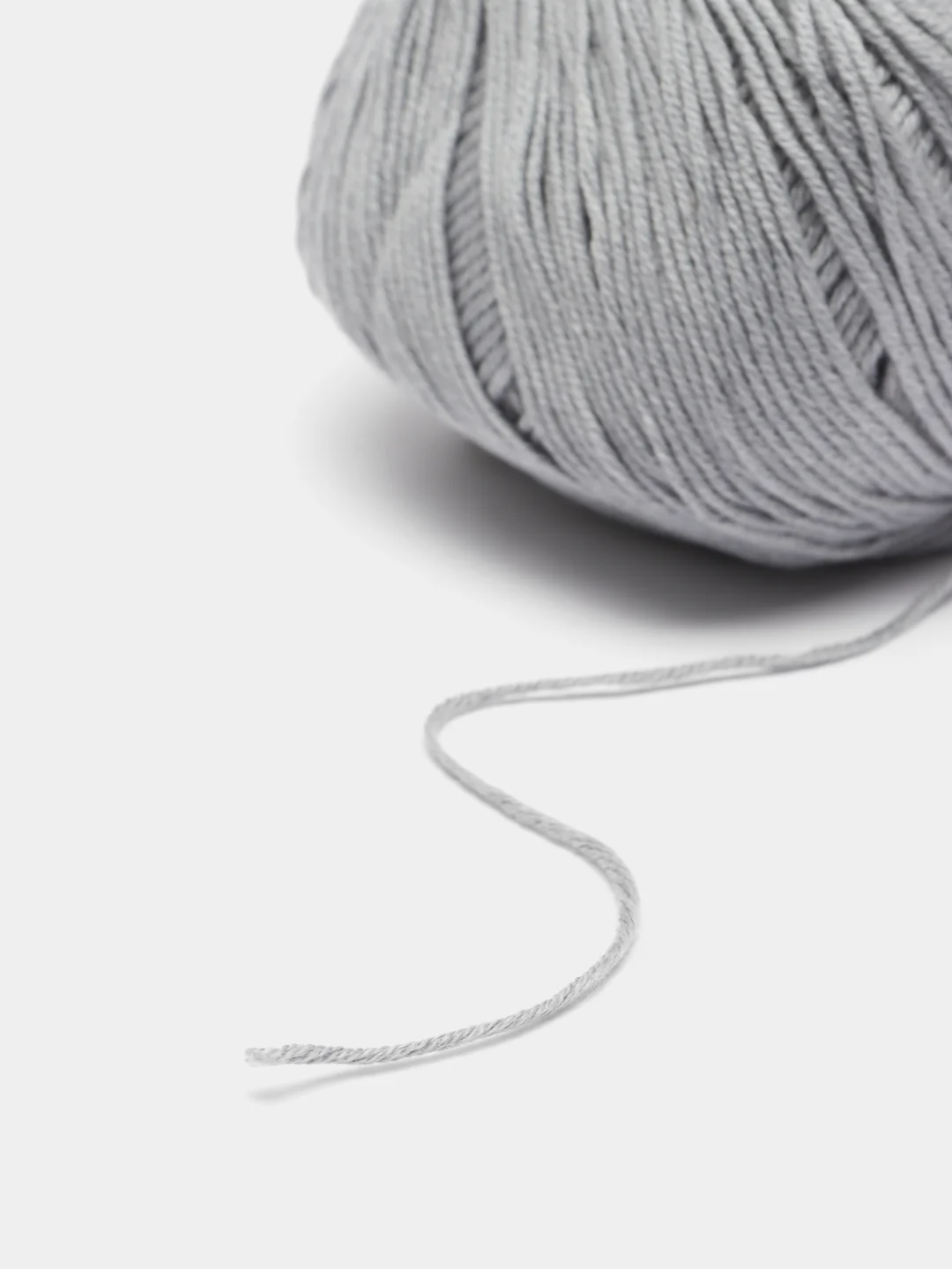 Серый пряжа YarnArt Baby Cotton, хлопок, акрил, 50 г, 165 м