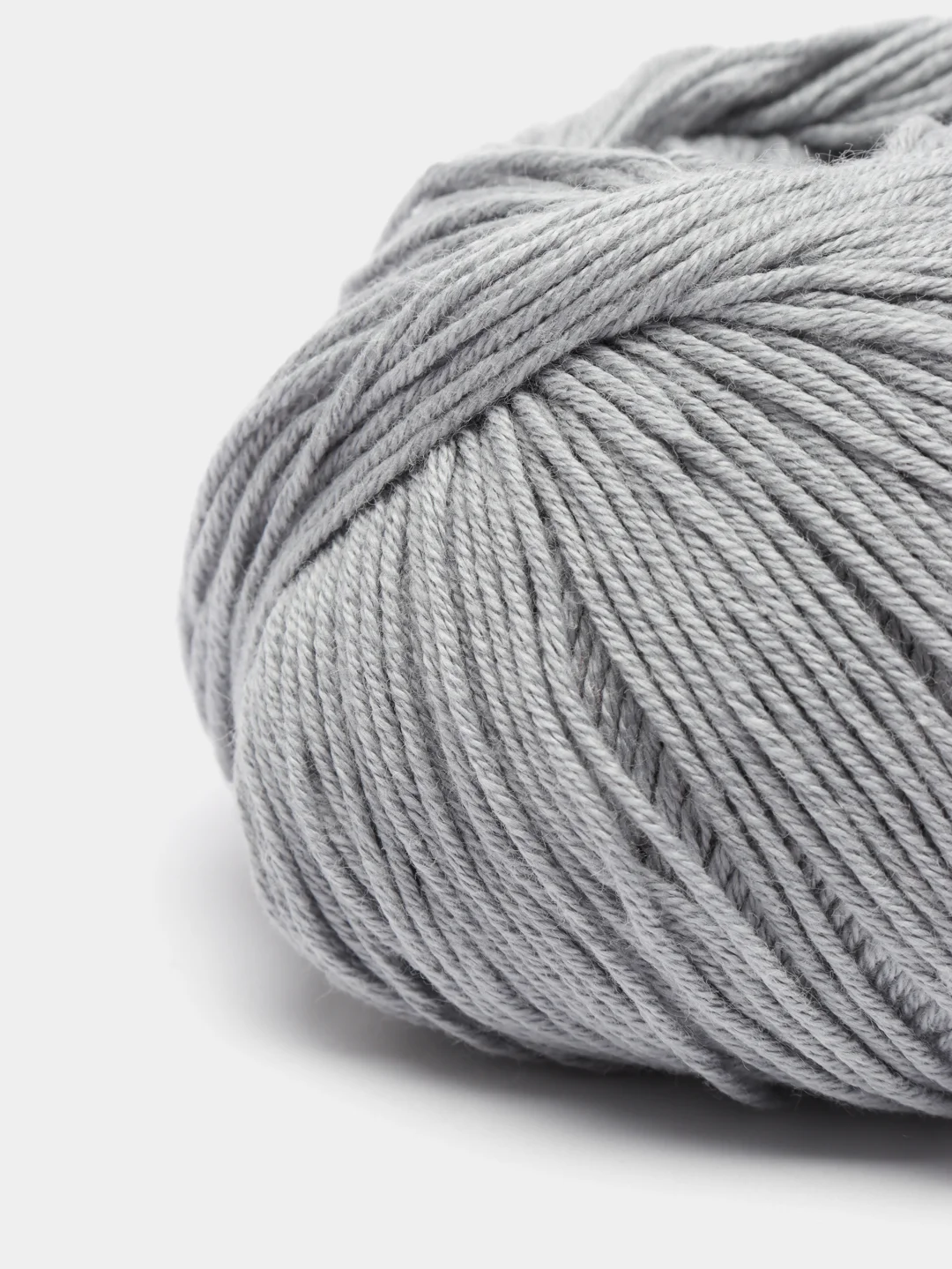 Серый пряжа YarnArt Baby Cotton, хлопок, акрил, 50 г, 165 м
