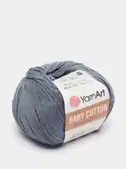 Синий меланж пряжа YarnArt Baby Cotton, хлопок, акрил, 50 г, 165 м