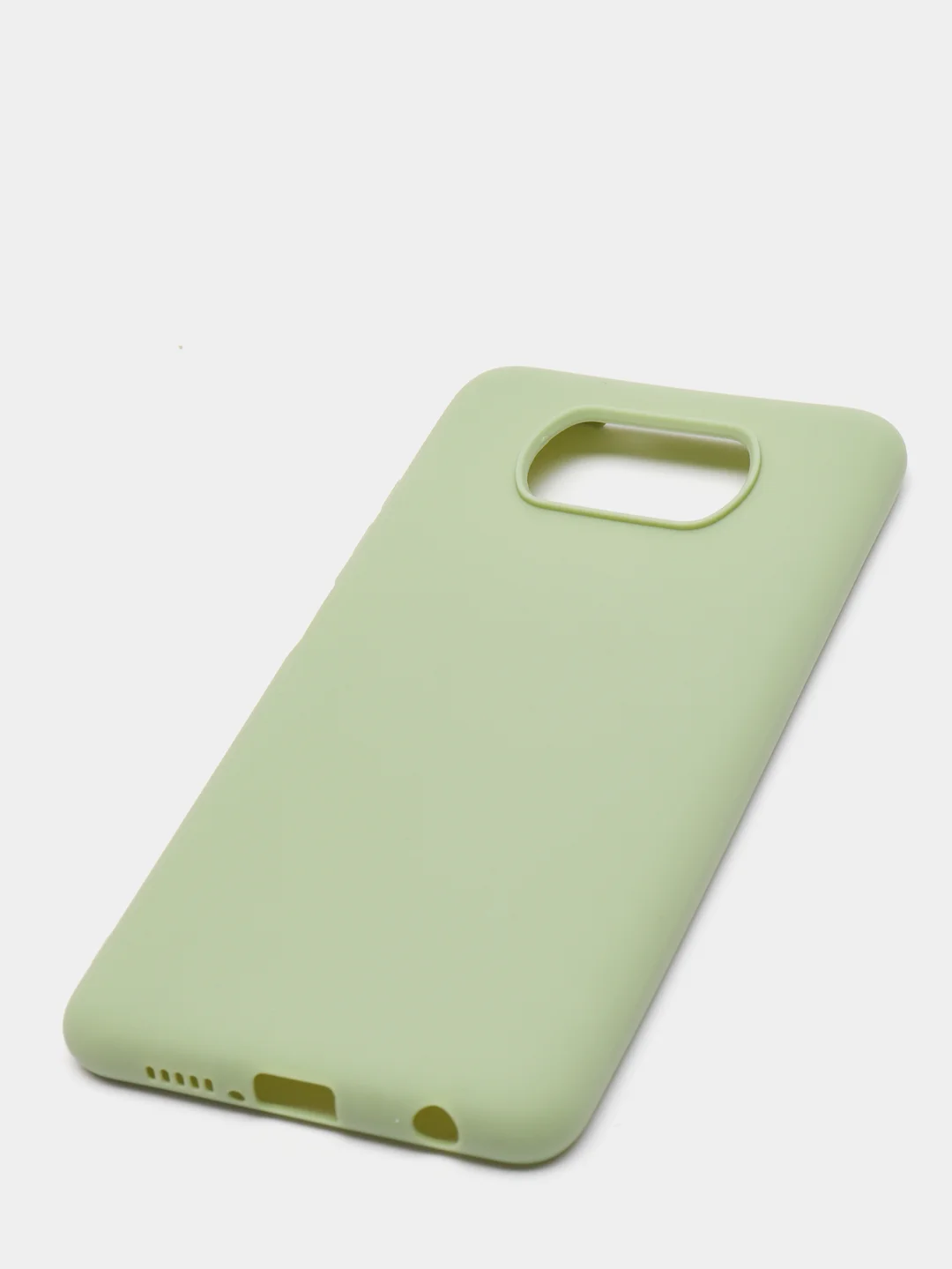 Зеленый чехол на Xiaomi Poco X3 (NFC) / X3 Pro силиконовый, сяоми поко