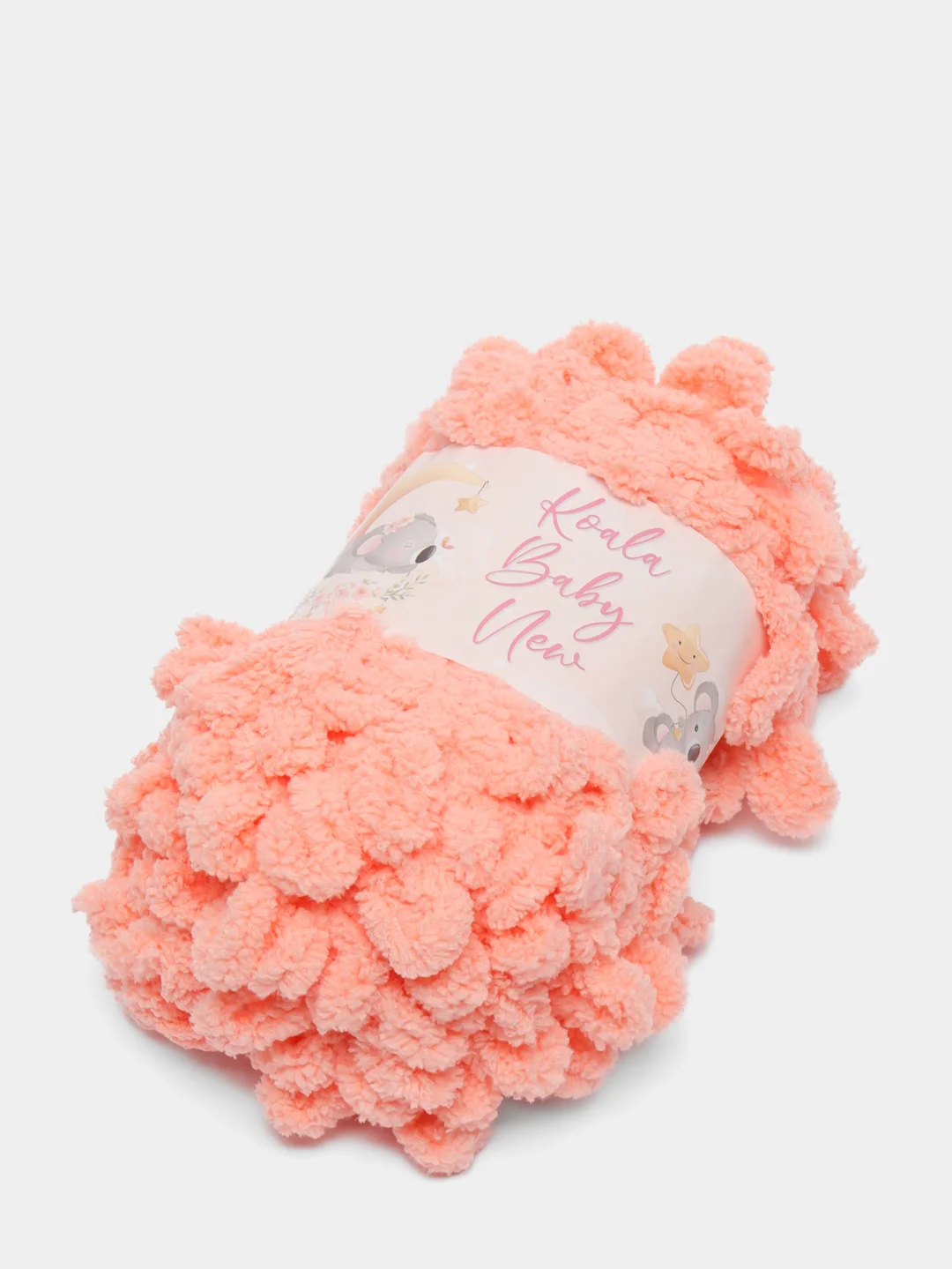 Коралловый пряжа Koala Baby New Puffy, 100 г, 9 м