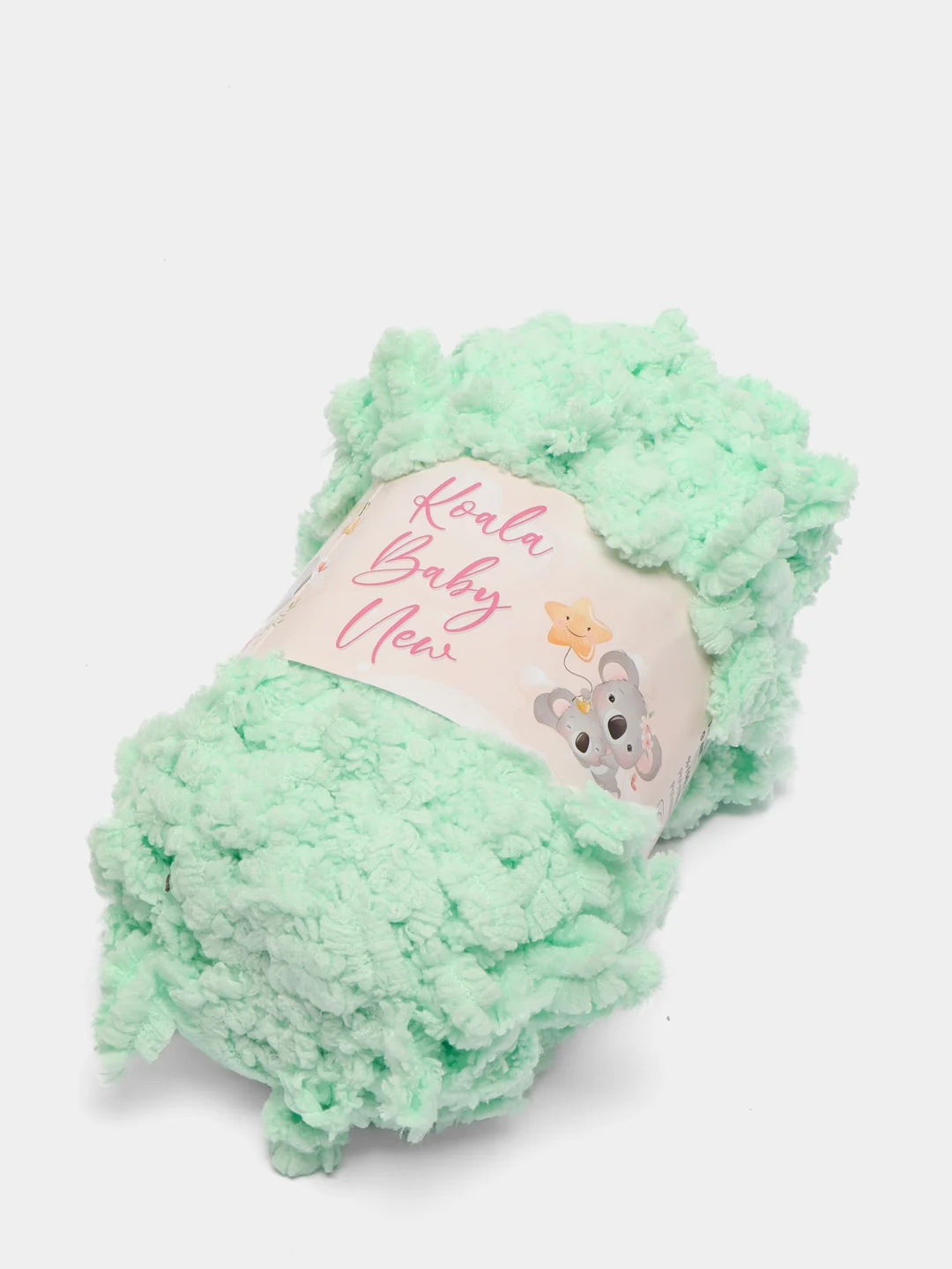 Мятный пряжа Koala Baby New Puffy, 100 г, 9 м