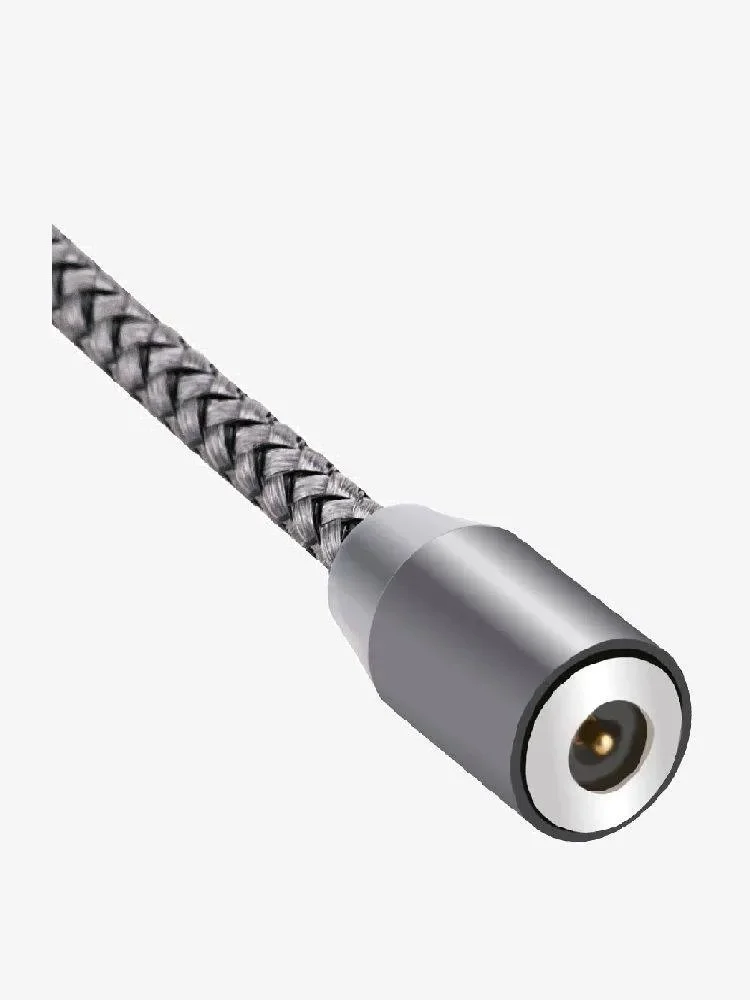 Серебряный магнитный кабель без разъема 3А, разъёмы MicroUSB, Type-C, Lightning для Андроид, iPhone
