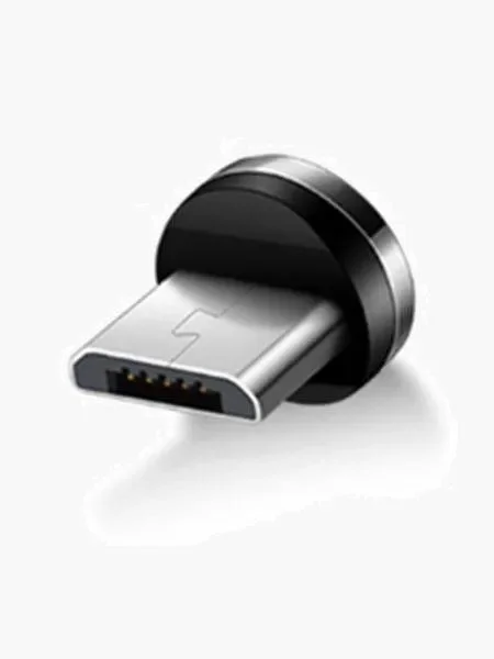 Серебряный магнитный кабель без разъема 3А, разъёмы MicroUSB, Type-C, Lightning для Андроид, iPhone