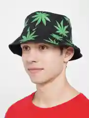 Вишнёвый панама принт конопля
