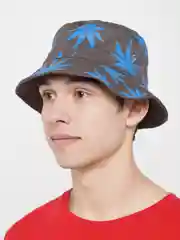 Бронзовый панама принт конопля