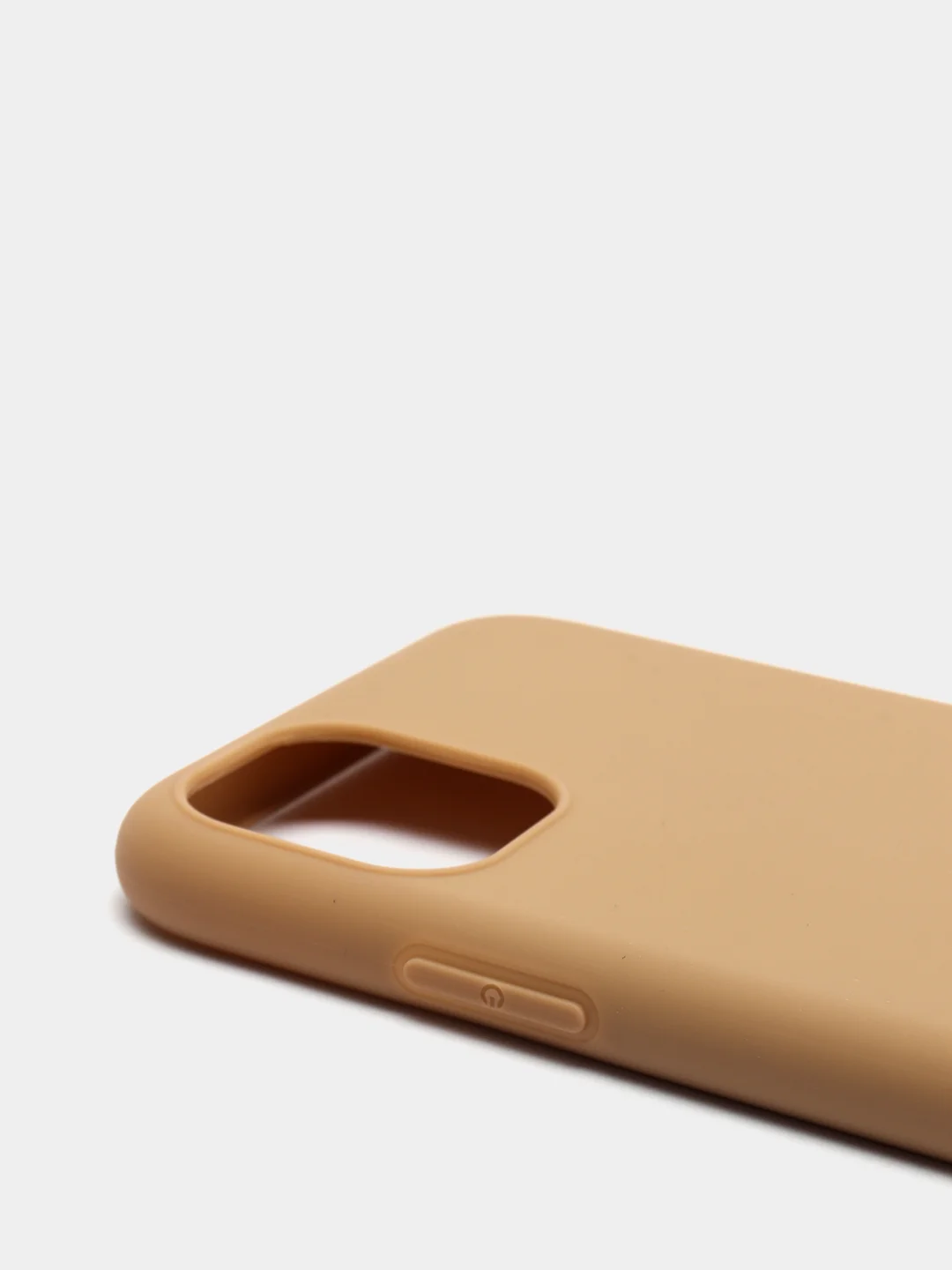 Бежевый меланж чехол для iPhone (Айфон) 11 силиконовый, синий