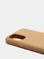 Бежевый меланж чехол для iPhone (Айфон) 11 силиконовый, синий