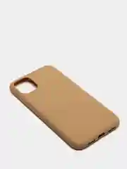 Бежевый меланж чехол для iPhone (Айфон) 11 силиконовый, синий