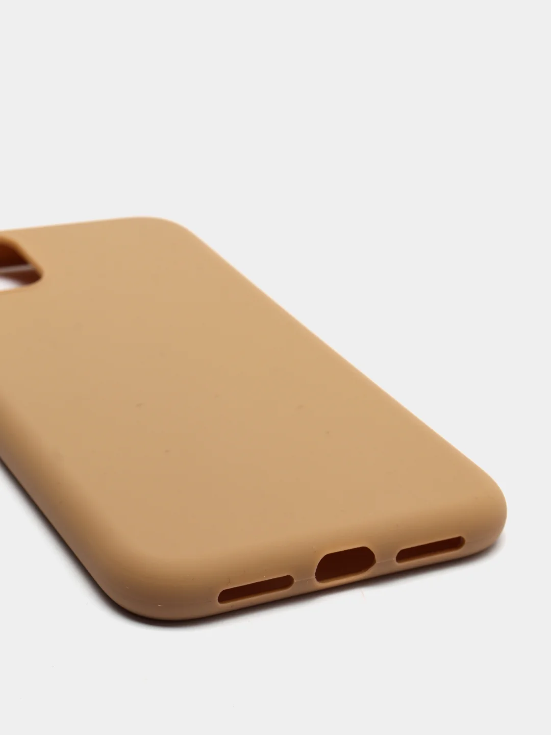 Бежевый меланж чехол для iPhone (Айфон) 11 силиконовый, синий