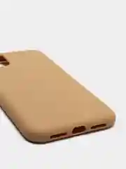Бежевый меланж чехол для iPhone (Айфон) 11 силиконовый, синий