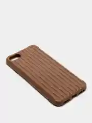 Коричневый чехол для Apple iPhone 7, 8, силиконовый, ребристый, 8 цветов
