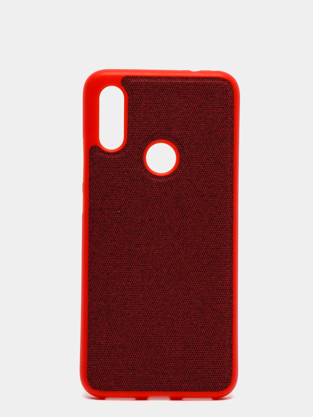 Красный чехол джинсовый для Xiaomi Redmi Go/A2 Lite/4X/5/5+/6/6A/6 Pro/7/7A/Poco F1