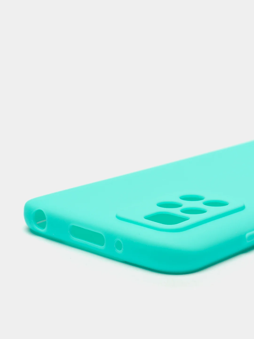 Бирюзовый чехол для Xiaomi Redmi 10 силиконовый