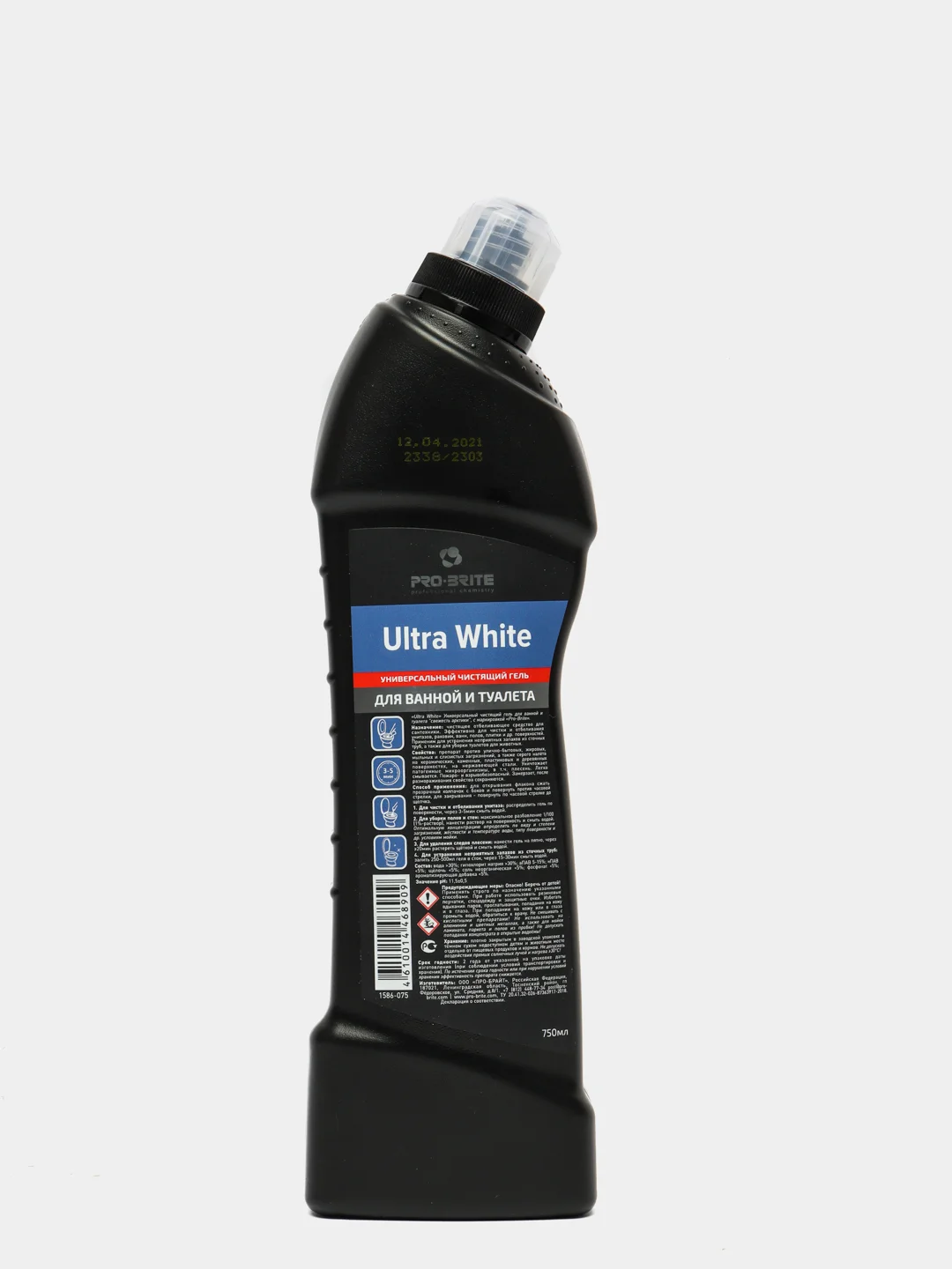 Чистящее средство для ванной и туалета Ultra White Свежесть Арктики. 750 мл