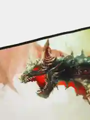 Черный игровой коврик для мыши Defender Dragon Rage M 360x270x3 мм, ткань + резина