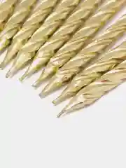 Золотой свечи для торта, 10 штук