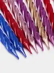 Фуксия свечи для торта, 10 штук