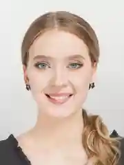 Черный женские серьги гвоздики бантики,черные и красные