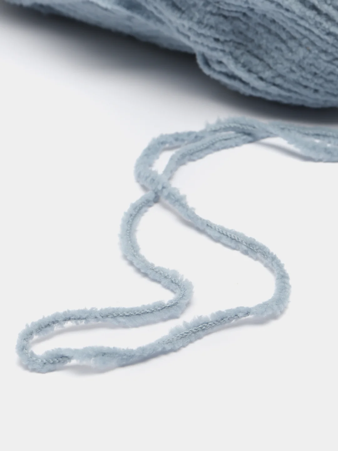 Серый пряжа плюшевая Himalaya "Baby Soft", 100% полиэстер, 115 м, 50 г
