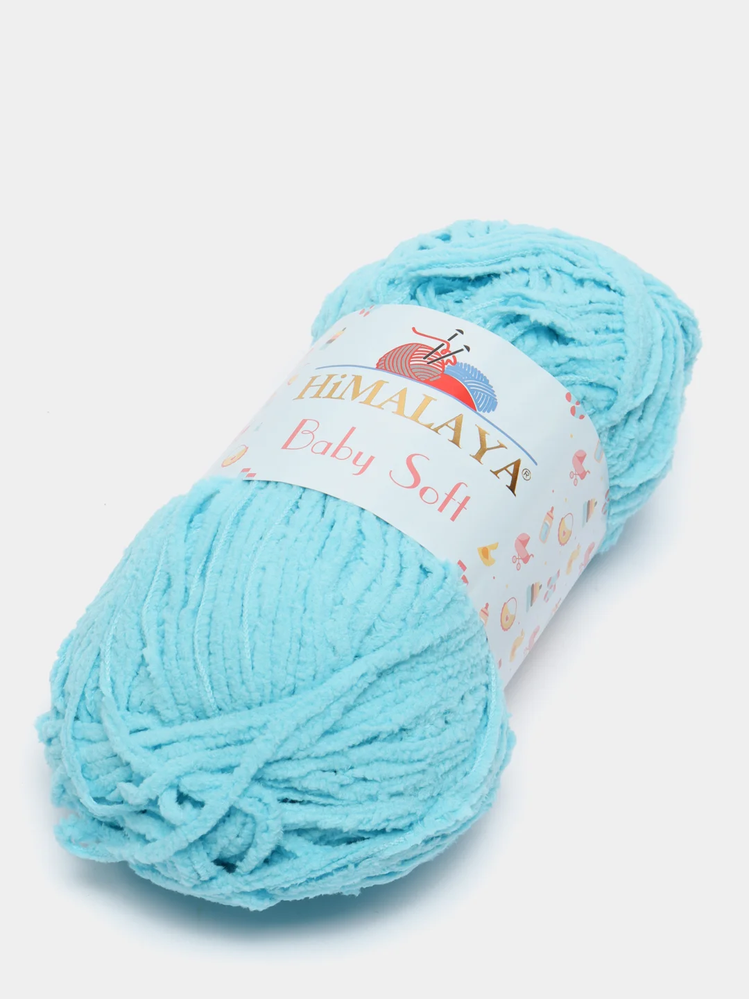 Бирюзовый пряжа плюшевая Himalaya "Baby Soft", 100% полиэстер, 115 м, 50 г