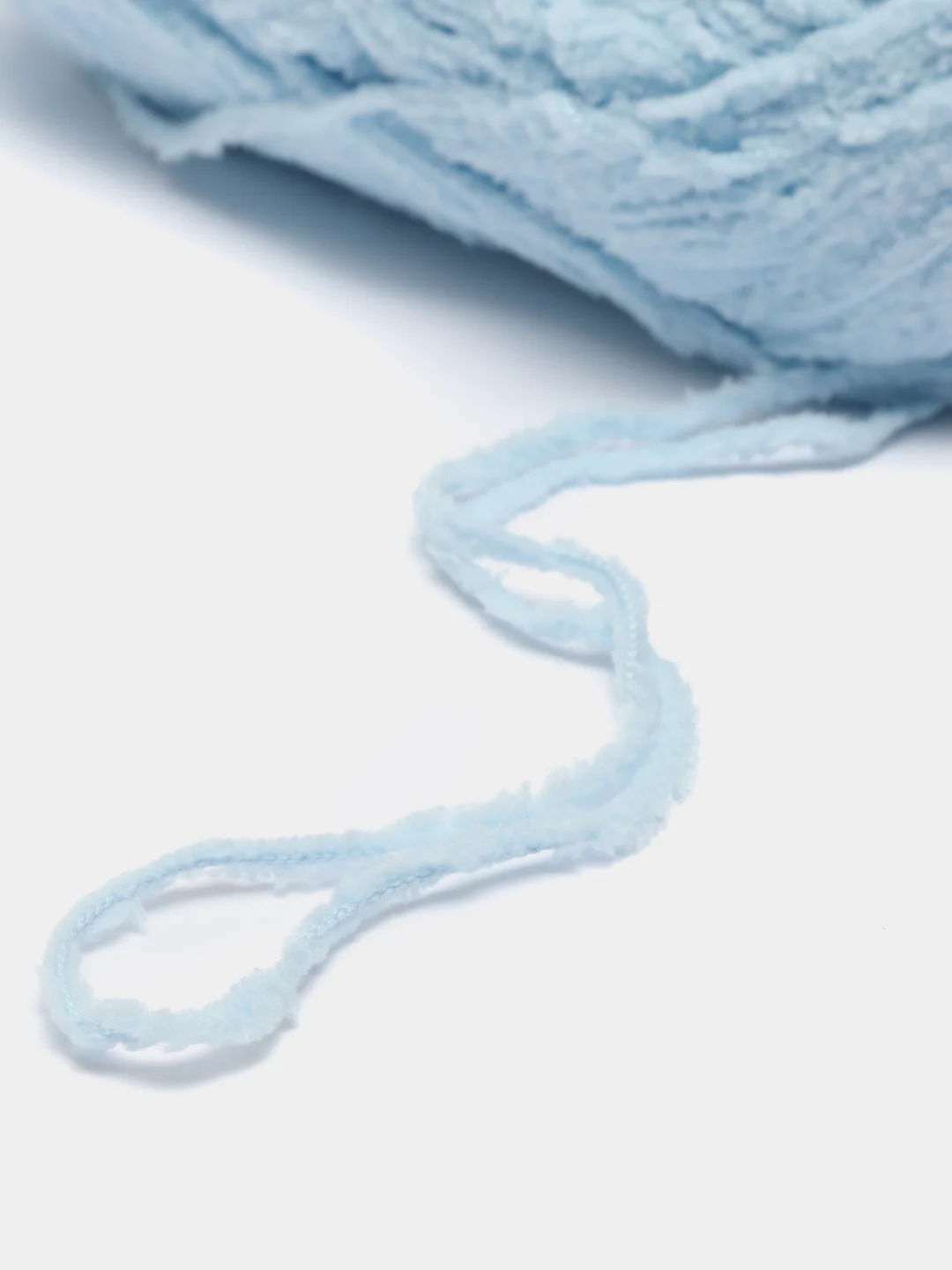 Голубой пряжа плюшевая Himalaya "Baby Soft", 100% полиэстер, 115 м, 50 г
