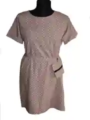 Горчичный женское платье