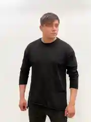 Мужская базовая кофта черного цвета от BaTalov