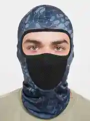 Индиго балаклава теплая с сеткой. Тактическая балаклава, спортивная маска, шапка-шлем, подшлемник