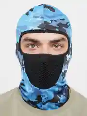 Голубой спортивная балаклава. Камуфляжная тактическая маска