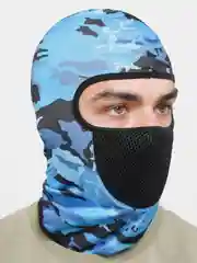 Голубой спортивная балаклава. Камуфляжная тактическая маска