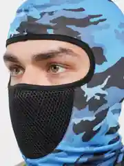 Голубой спортивная балаклава. Камуфляжная тактическая маска