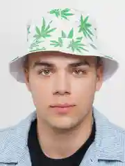 Лайм панама из хлопка, панамка двухсторонняя мужская женская