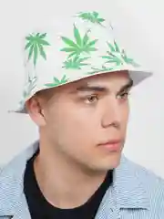 Лайм панама из хлопка, панамка двухсторонняя мужская женская
