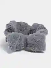 Серый повязка на голову косметическая, плюшевая, с бантом
