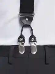 Хром подтяжки мужские в коробке, двойной клипс