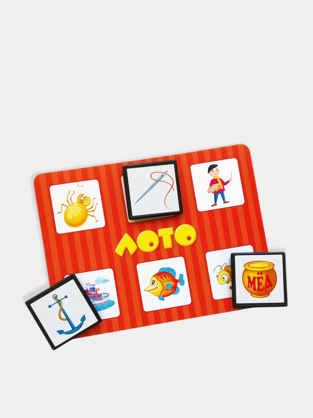 Игра настольная "Лото: ассоциации", для детей с карточками и фишками