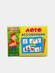 Игра настольная "Лото: ассоциации", для детей с карточками и фишками