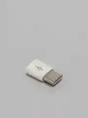 Белый адаптер переходник с Micro USB на Type-C