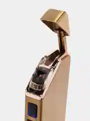 Золотой зажигалка USB, электронная, импульсная, дуговая