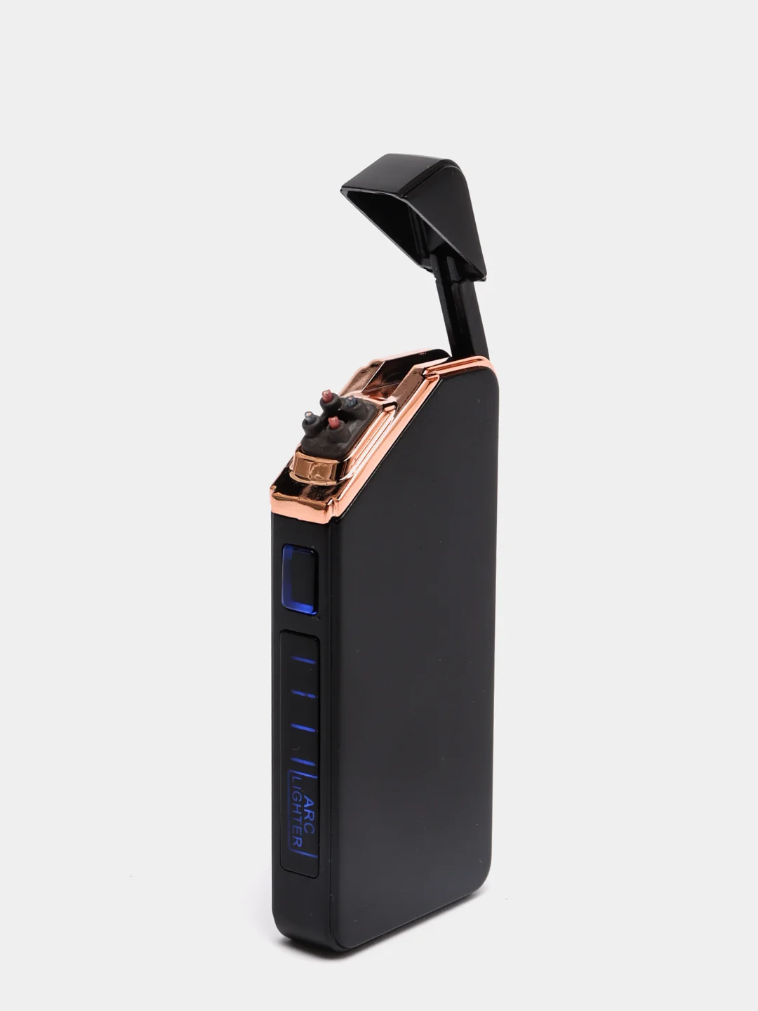 Черный зажигалка USB, электронная, импульсная, дуговая