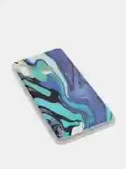 Бирюзовый чехол Samsung Galaxy A10s, Самсунг Галакси А10с силиконовый с мраморным рисунком
