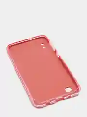 Розовый чехол Samsung Galaxy A10 блестящий, Самсунг Галакси А10 с защитой камеры