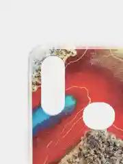 Красный чехол Samsung Galaxy A10s, Самсунг Галакси А10с силиконовый с мраморным рисунком