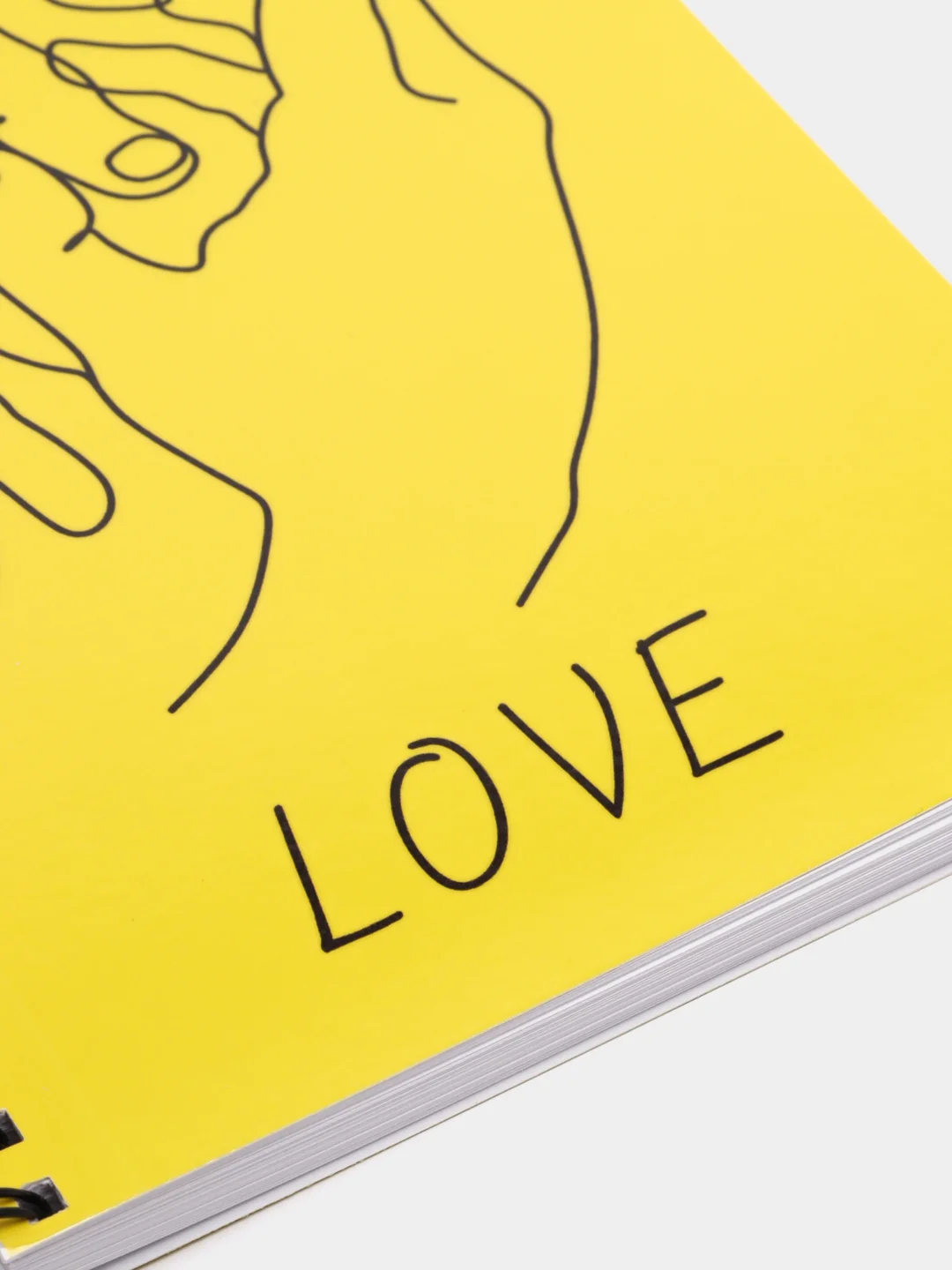 Блокнот "Love" без линовки, 80 листов, на пружине, формат А5